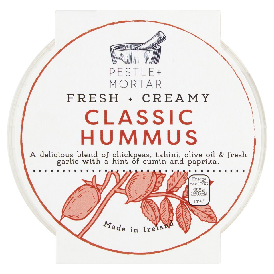 Pestle And Mortar Classic Hummus 200G Tesco Groceries