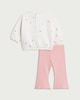 image 2 of Disney Winnie the Pooh 2-Piece Sweatshirt and Flared Leggings Set in Pink