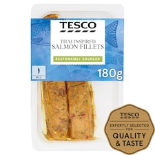 Tesco 2 Thai Inspired Roasted Salmon Fillets 180G