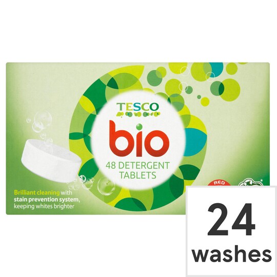 Tesco Bio. Tablets 24 Washes 48Pk Tesco Groceries