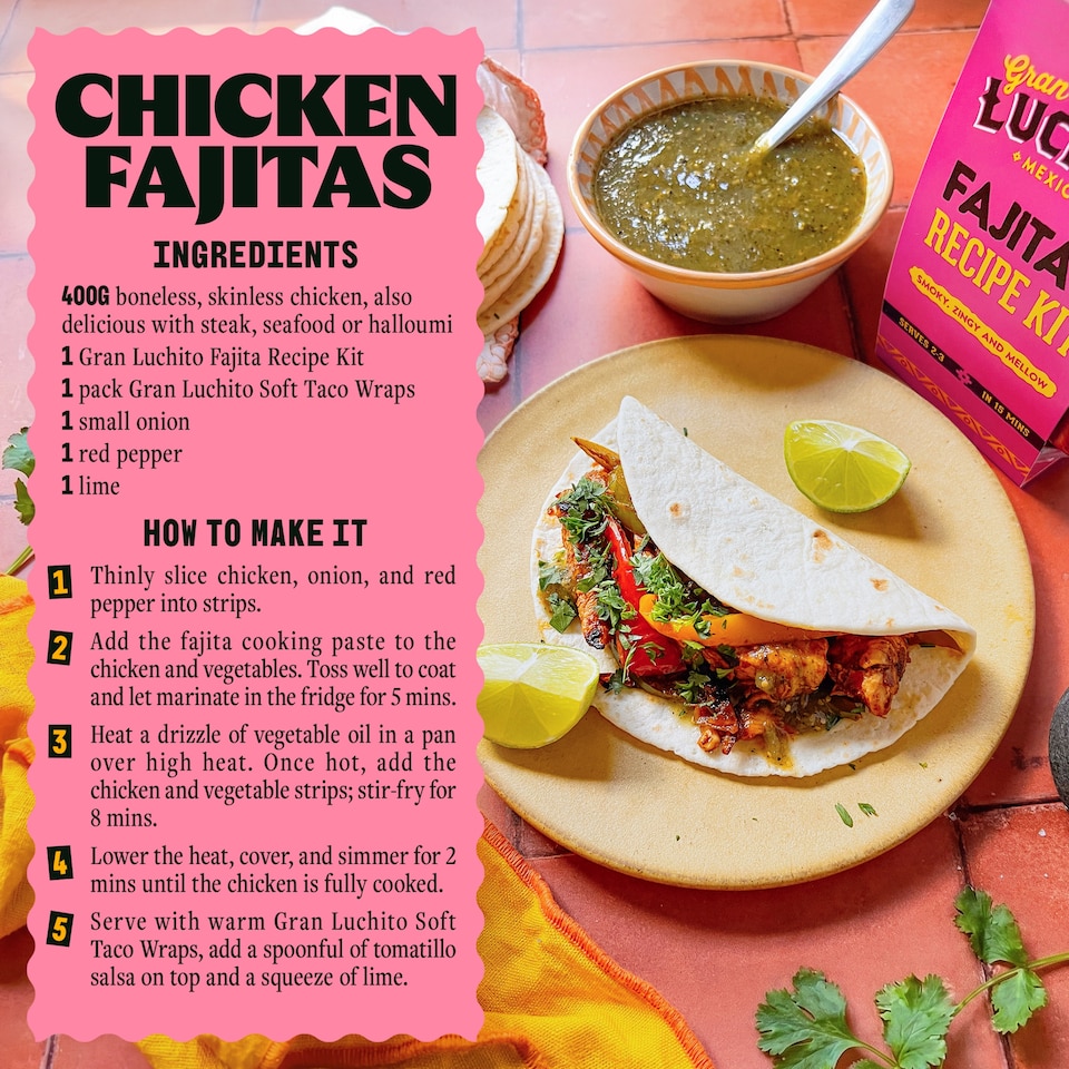 image 1 of Gran Luchito Fajita Recipe Kit 280g