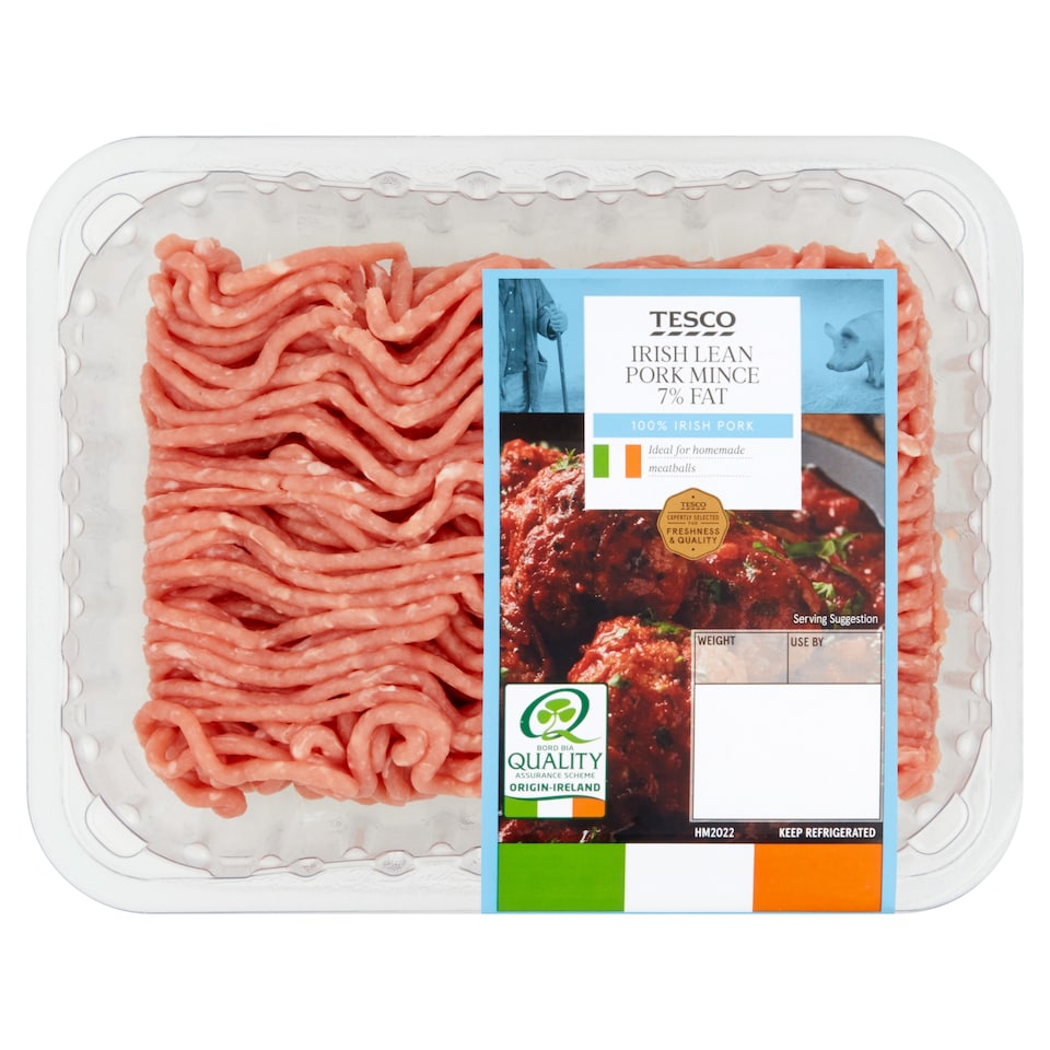 Tesco Lean Irish Pork Mince 7 % Fat 400G
