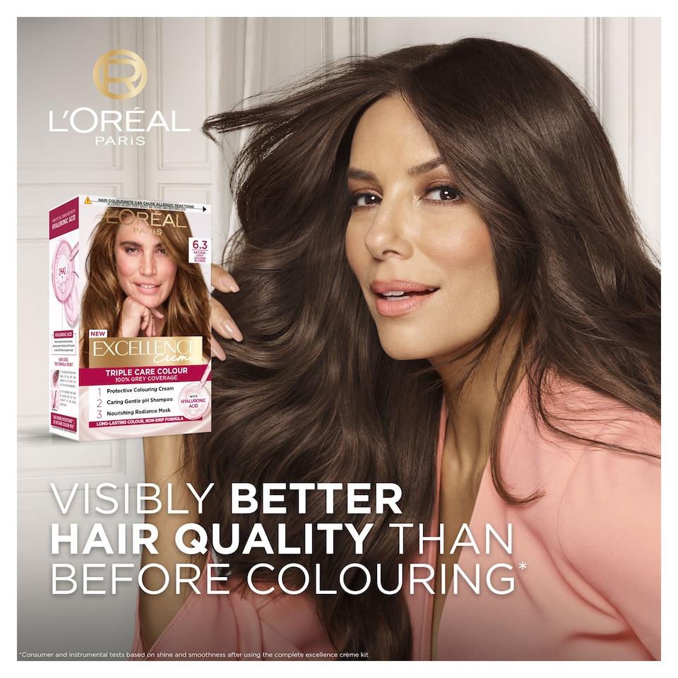 image 1 of L'Oreal Paris Excellence Creme 6.30 Natural Light Golden Brown Permanent Hair Dye