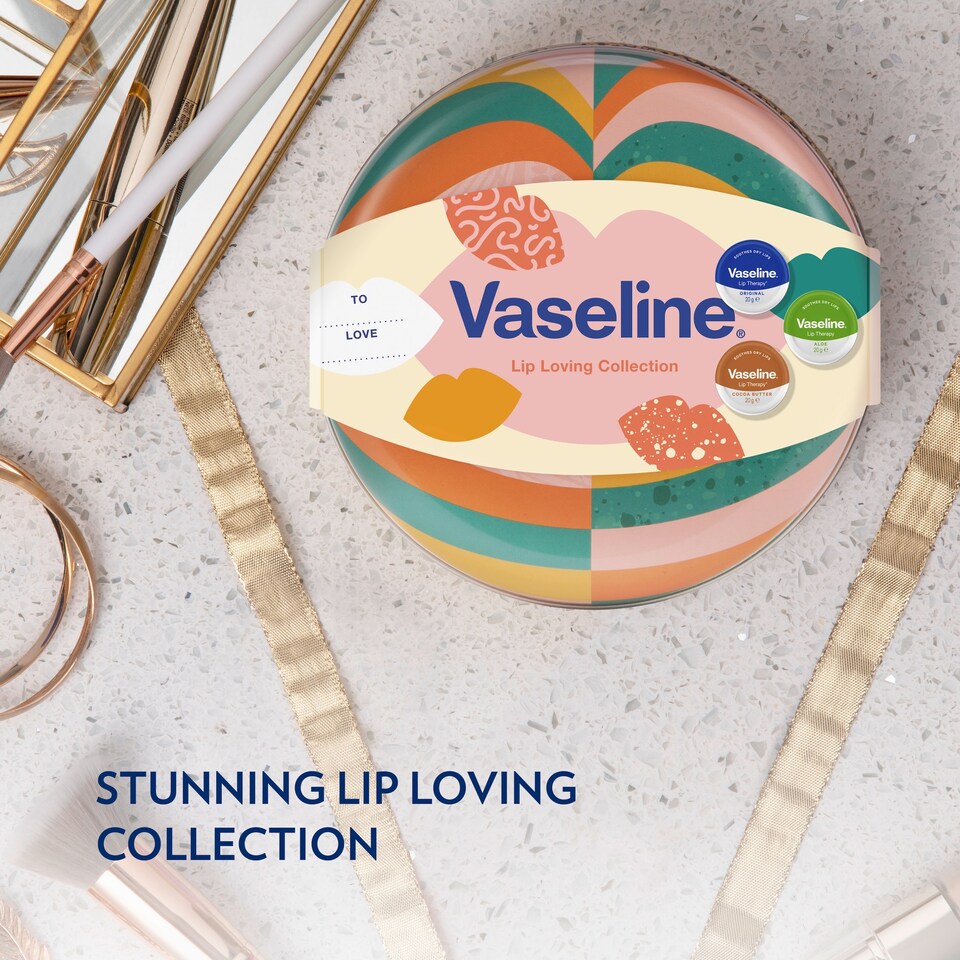 image 1 of Vaseline Lip Loving Lip Balm Collection 3 x 20g Gift Set