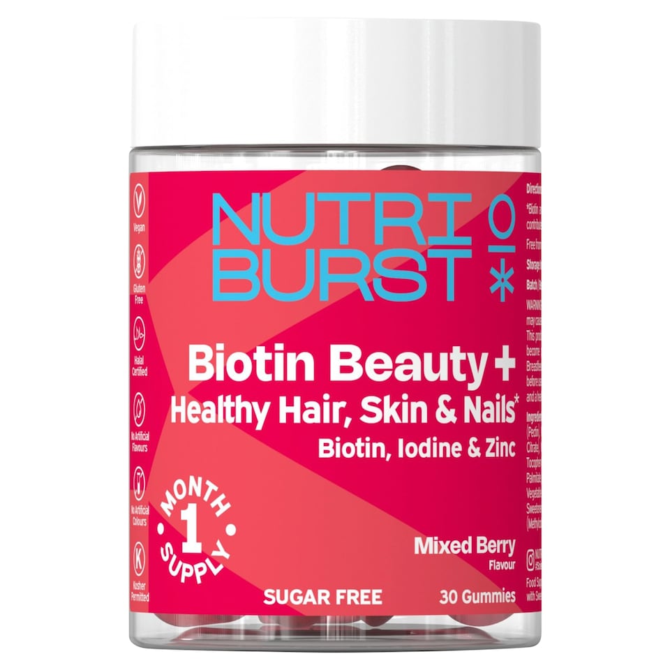 Nutriburst Biotin Beauty + Mixed Berry Gummies 30's