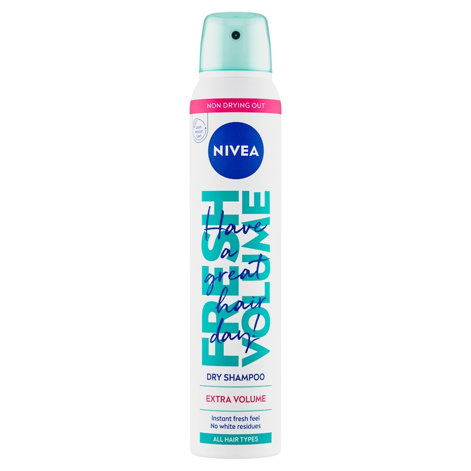 Obrázek 1 pro produkt Nivea Fresh & Extra Volume Suchý šampon pro všechny typy vlasů 200ml