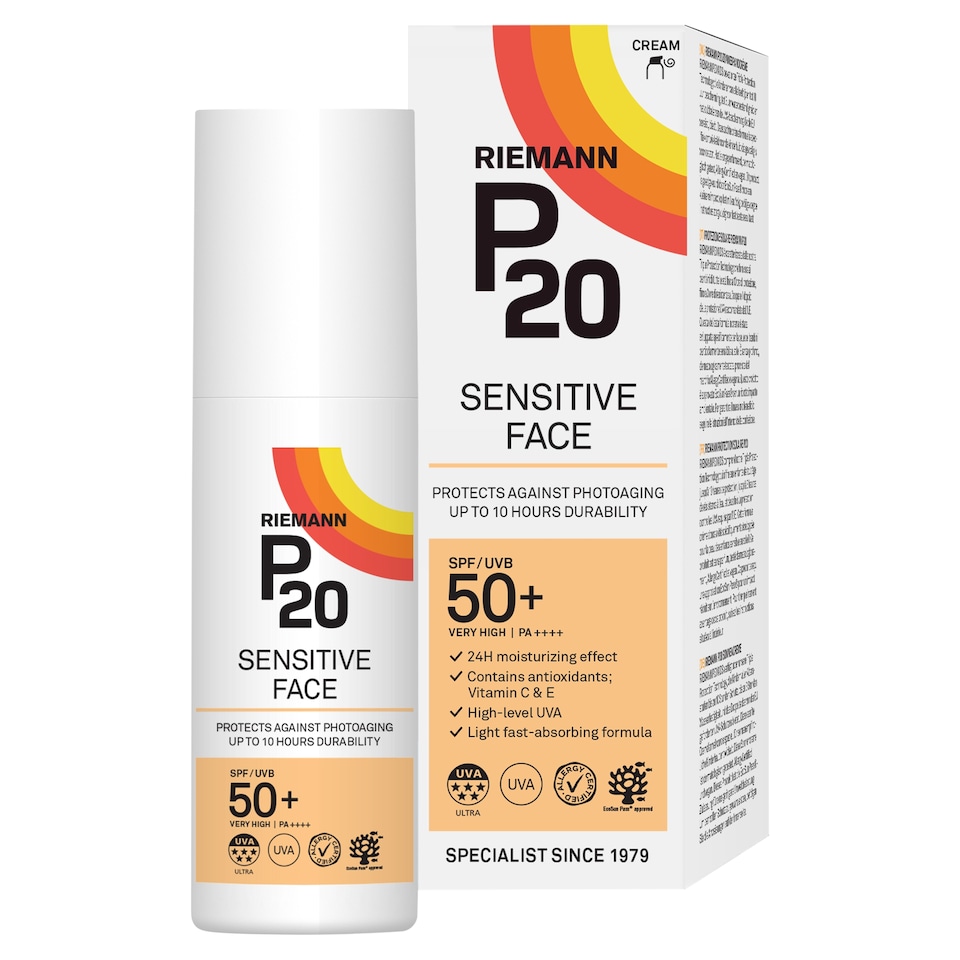 image 1 of P20 Sensitive Face Sunscreen Spf50+ 50G