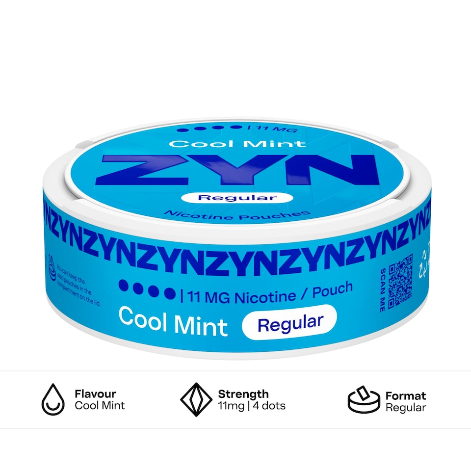image 1 of ZYN Cool Mint X Strong Nicotine 11mg x 21 Pouches 14.7g
