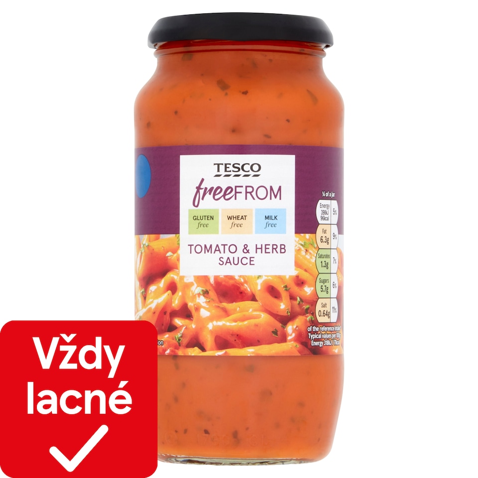 image 1 of Tesco Free From Tomato & Herb Sauce 500 g