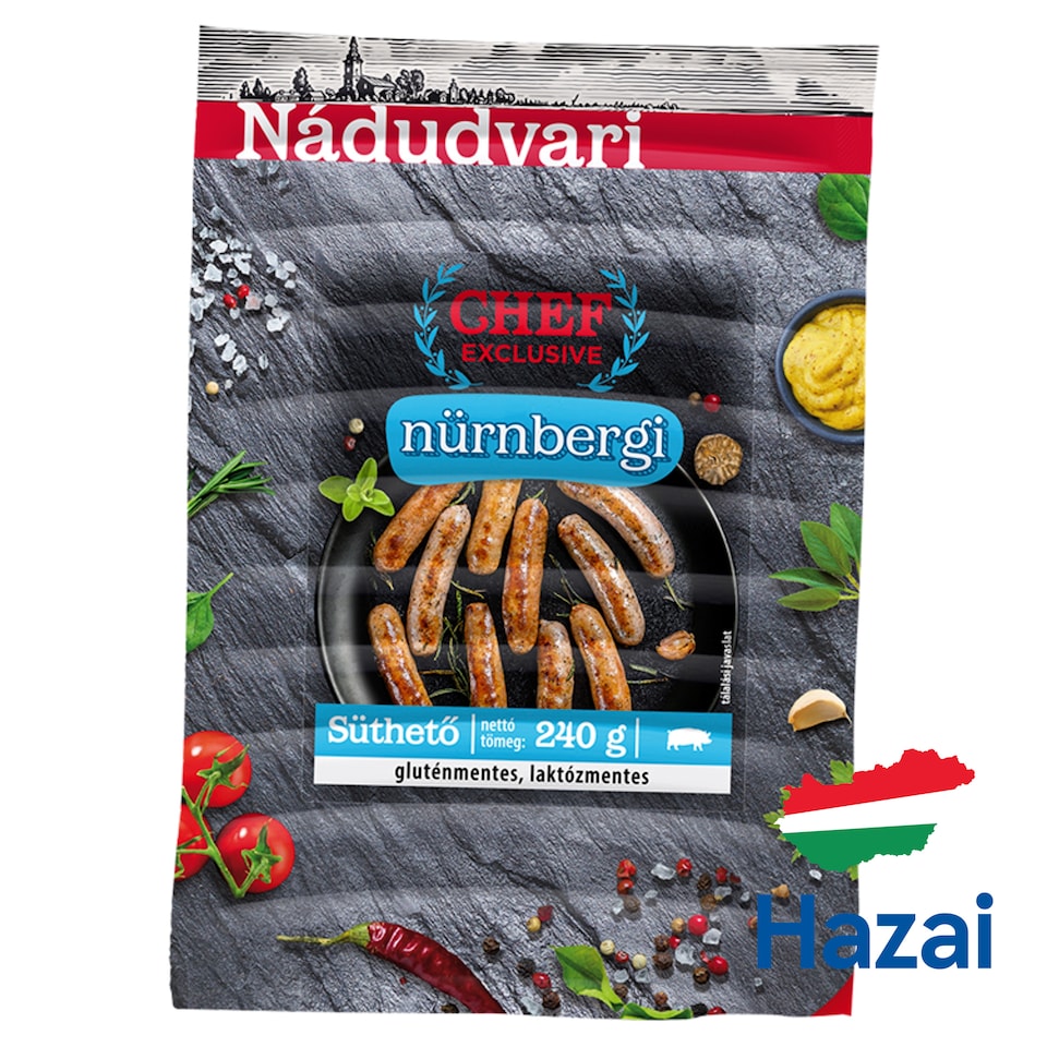 Nádudvari Chef Exclusive Nürnbergi kolbász 240 g