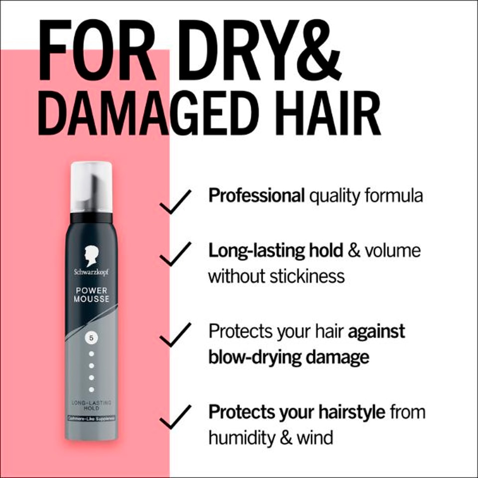 image 1 of Schwarzkopf Power Mousse Cashmere-Like Suppleness 200ml