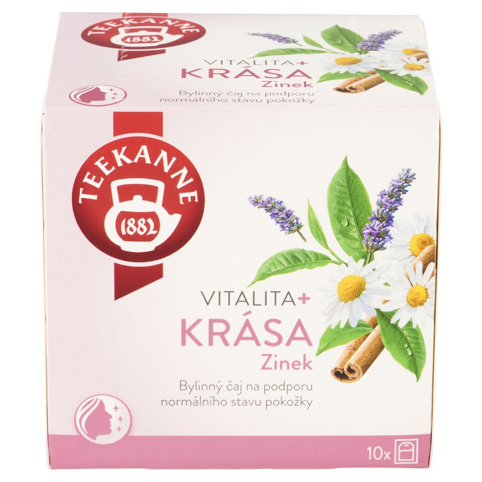 obrázok 1 z Teekanne Vitalita+ Krása zinok bylinná čajová zmes 10 x 1,75 g (17,5 g)