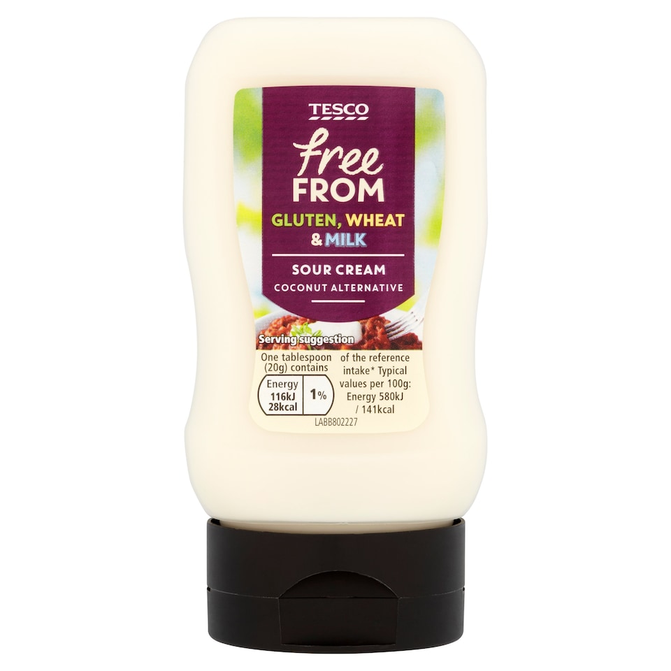 Tesco Free From Creamy Sour Topping 280G