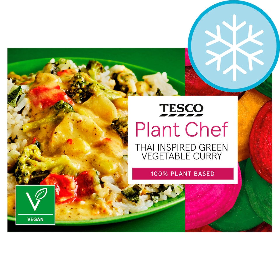 Tesco Plant Chef Thai Inspired Green Vegetable Curry 400G