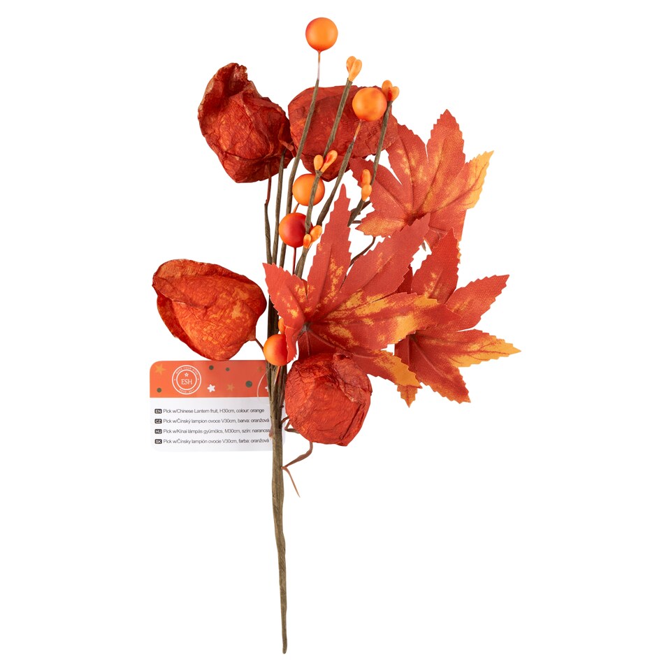 ESH Pick w/Chinese Orange Lantem Fruit 30 cm