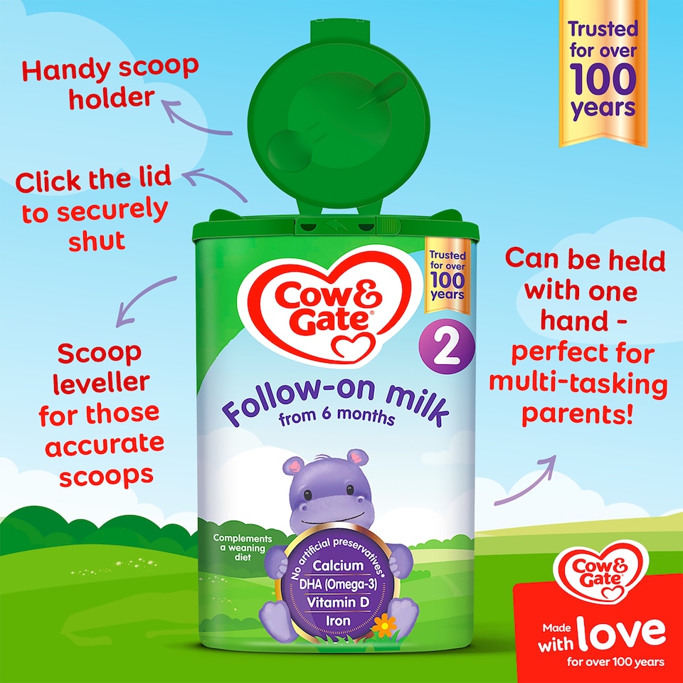 image 1 of Cow & Gate 2 Follow On Baby Milk Formula Powder 6-12 Months 800g