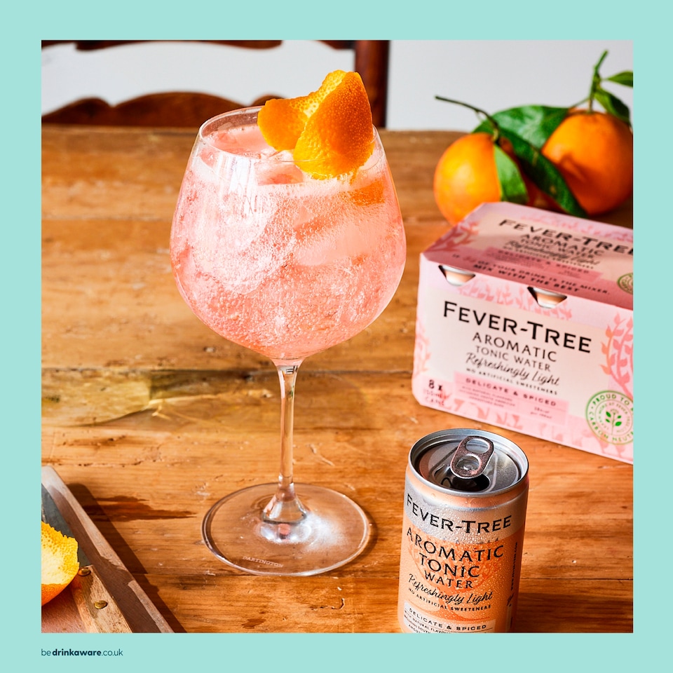 image 1 of Fever-Tree Light Aromatic Tonic Water Cans 8x150ml