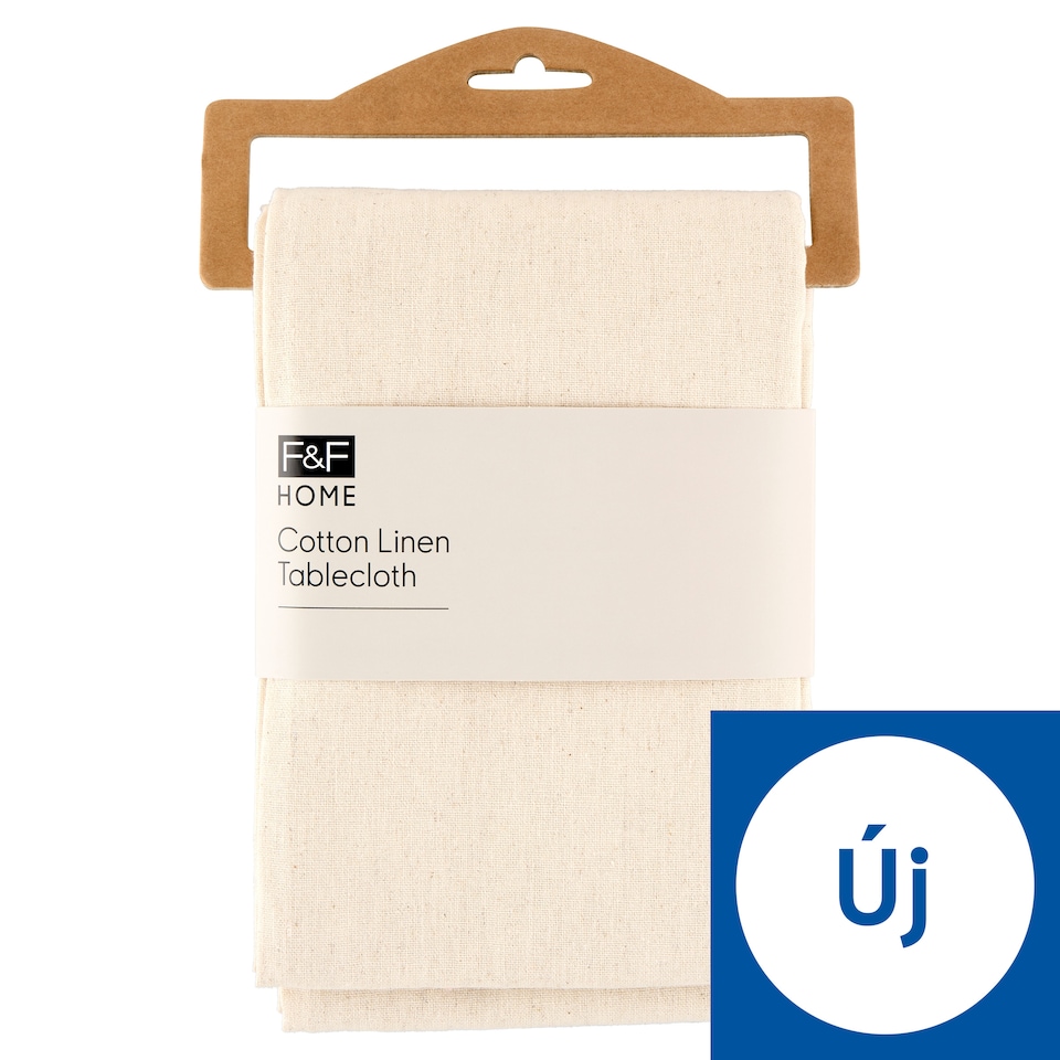 F&F Home Cotton Linen Tablecloth 130 cm x 180 cm