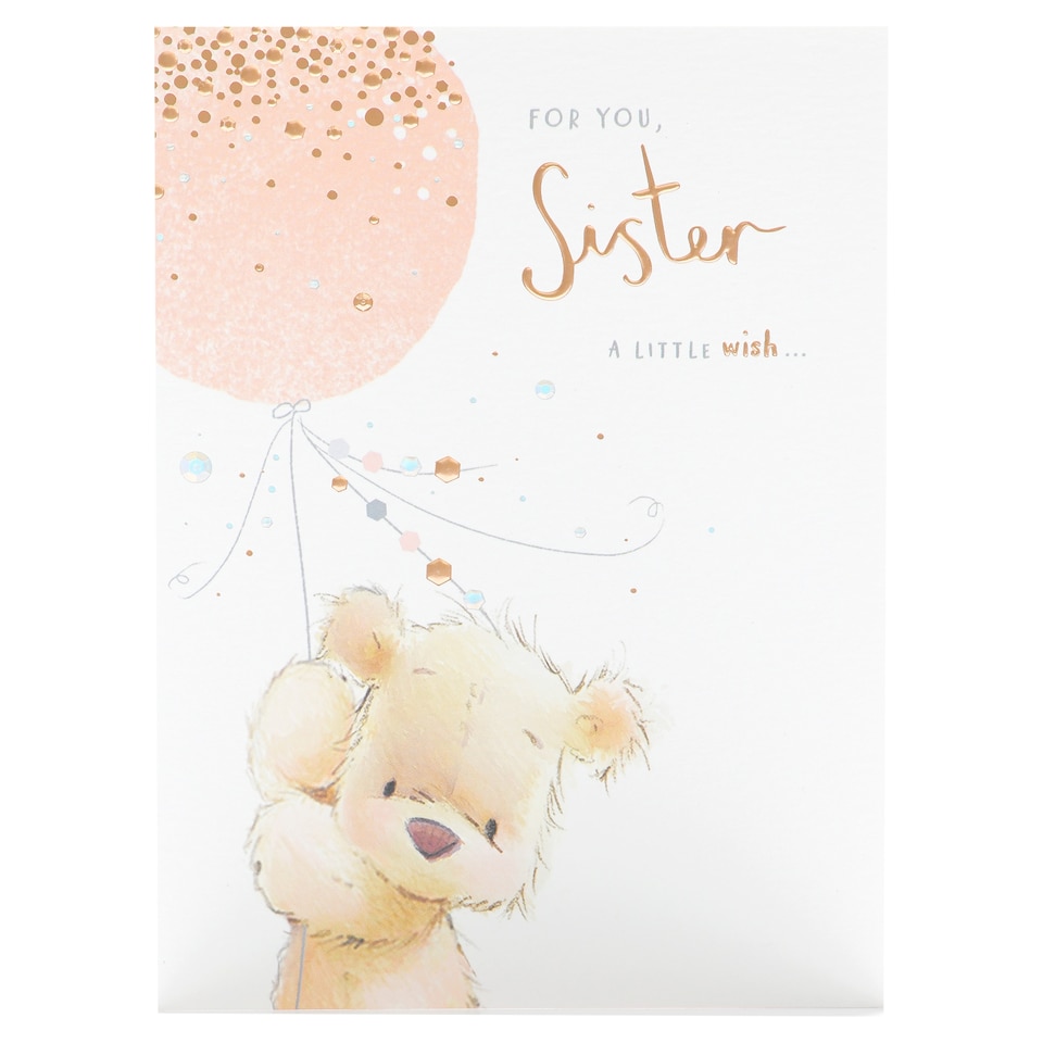 Gibson Birthday Card For You Sister A Little Wish