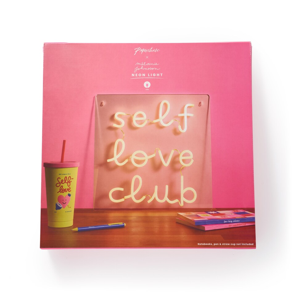 image 1 of Paperchase x Mélanie Johnsson Valentines Neon Wall Sign