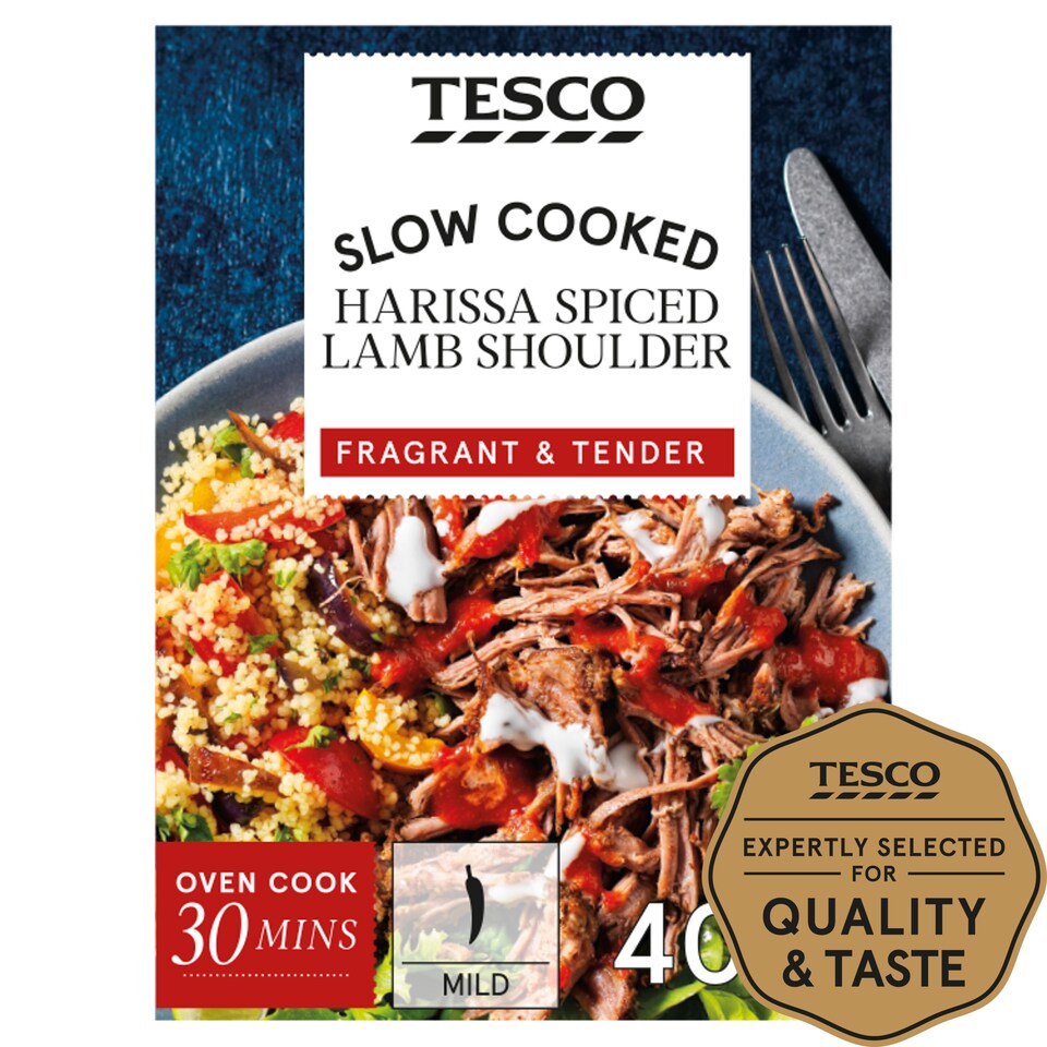 Tesco Harissa Spiced Lamb Shoulder 400G
