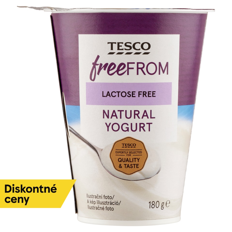 Tesco Free From Lactose Free Natural Yogurt 180 g