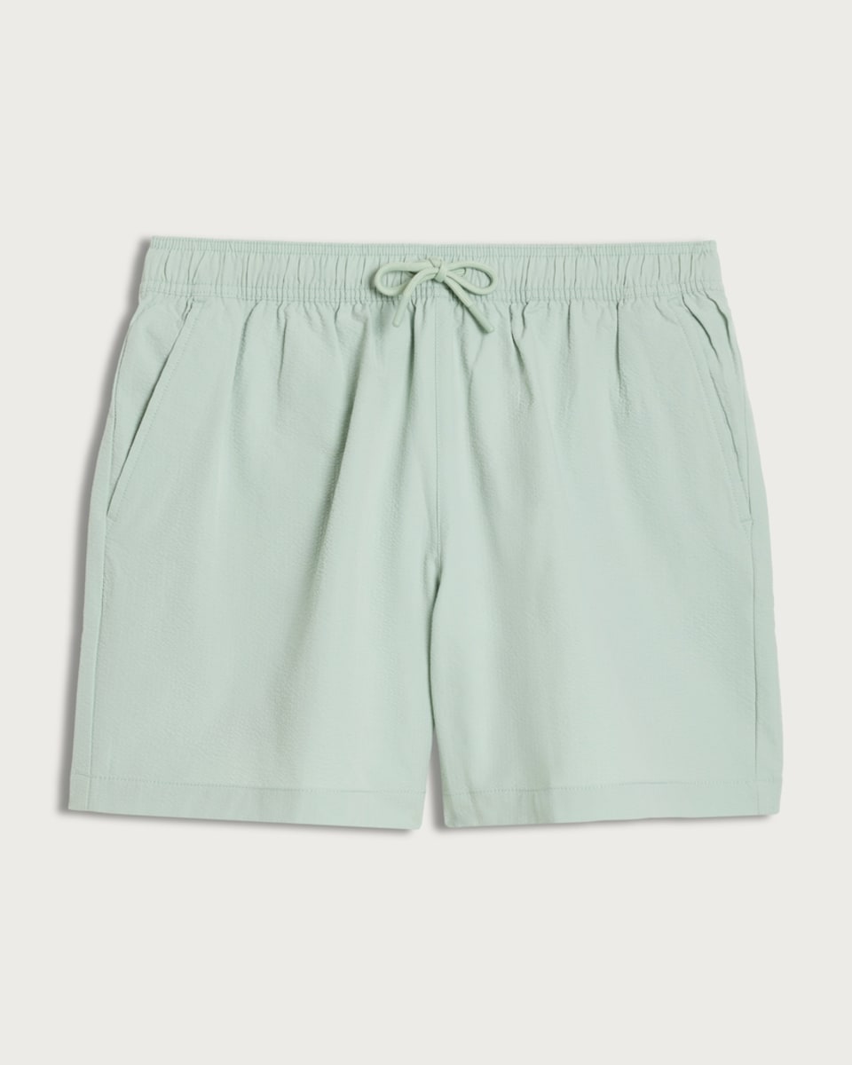 image 1 of F&F Textured Drawstring Swim Shorts in Mint