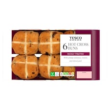 Tesco Hot Cross Buns 6 pack