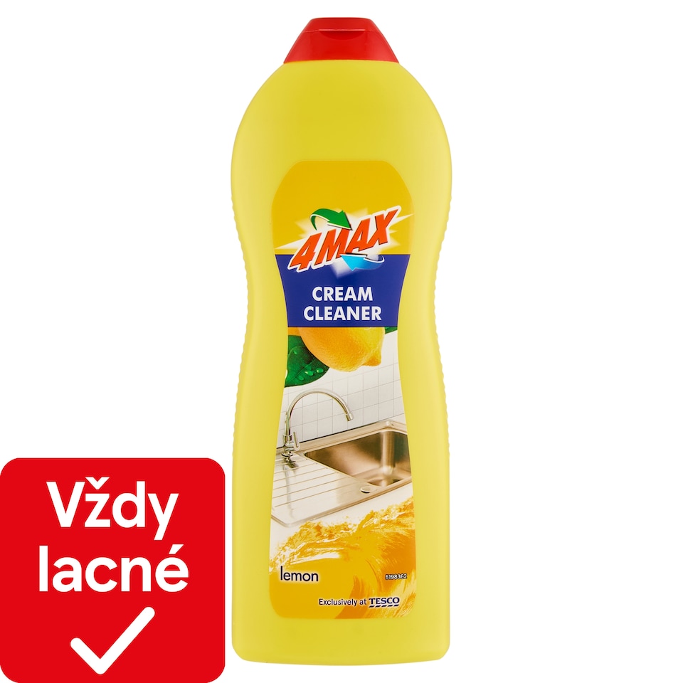 4MAX Lemon krémový čistiaci prostriedok 750 ml