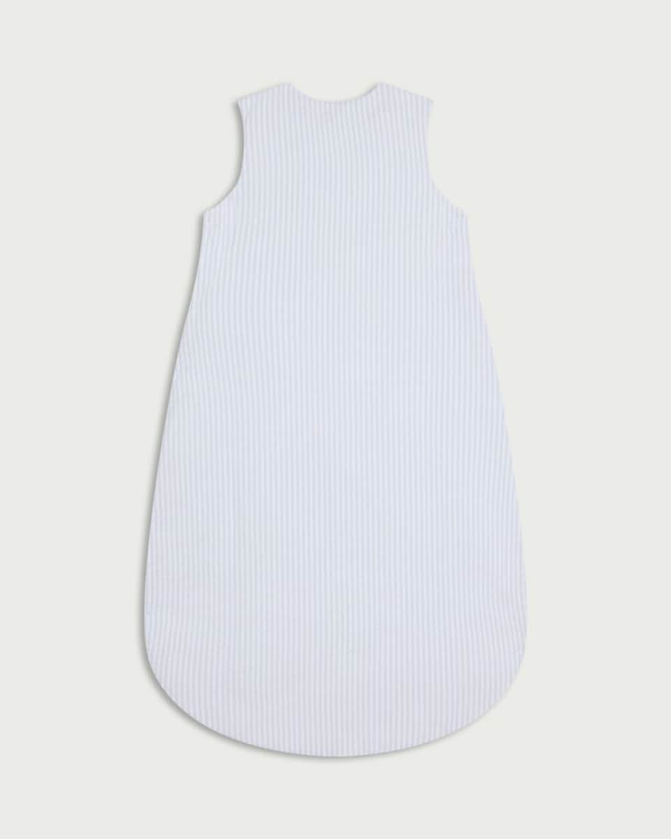 image 1 of F&F Baby Pure Cotton Striped 1.5 Tog Sleeping Bag in Grey