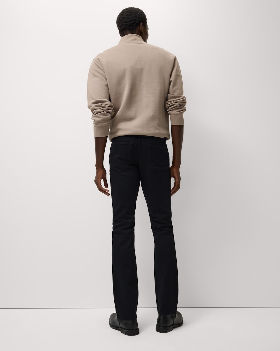 image 1 of F&F Cotton Rich Straight Leg Jeans in Black