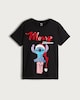 image 4 of Disney Stitch Merry Stitchmas Slogan Pure Cotton T-Shirt in Black