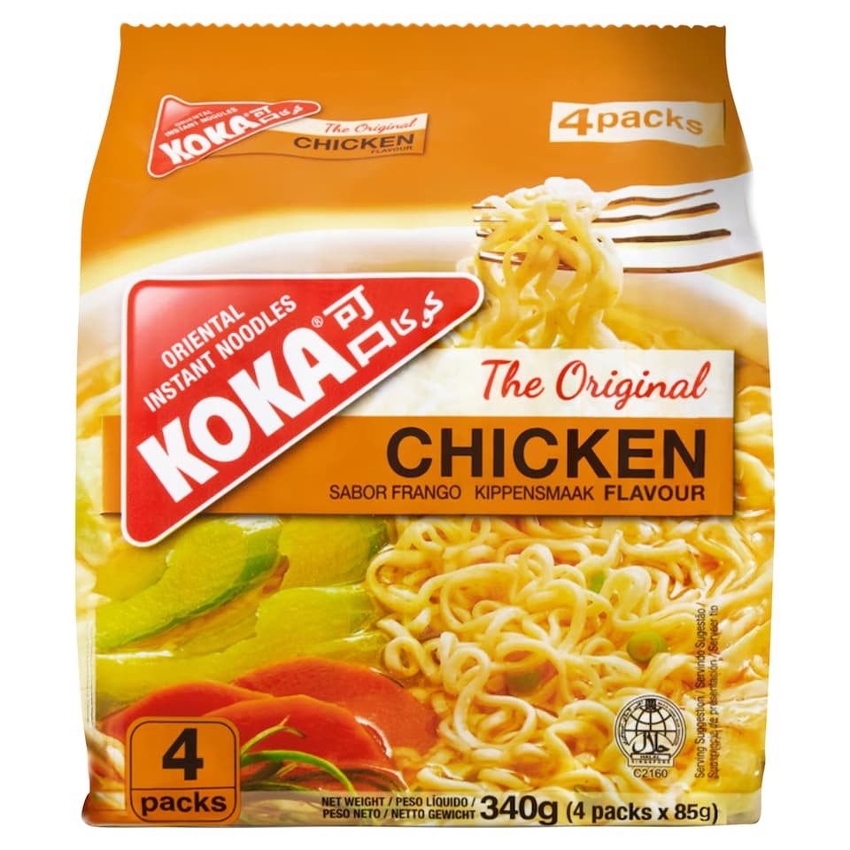 Koka Chicken Noodles 4 Pack 85G
