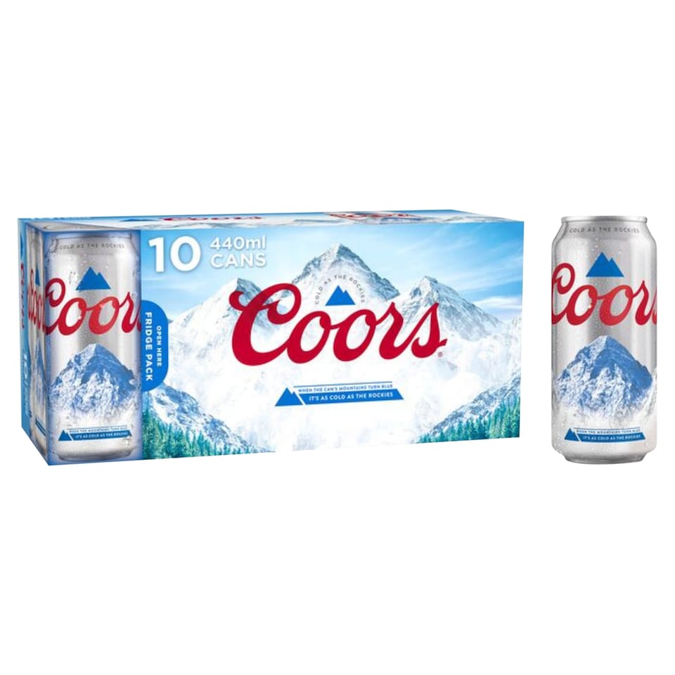 Coors Lager Beer 10 x 440ml