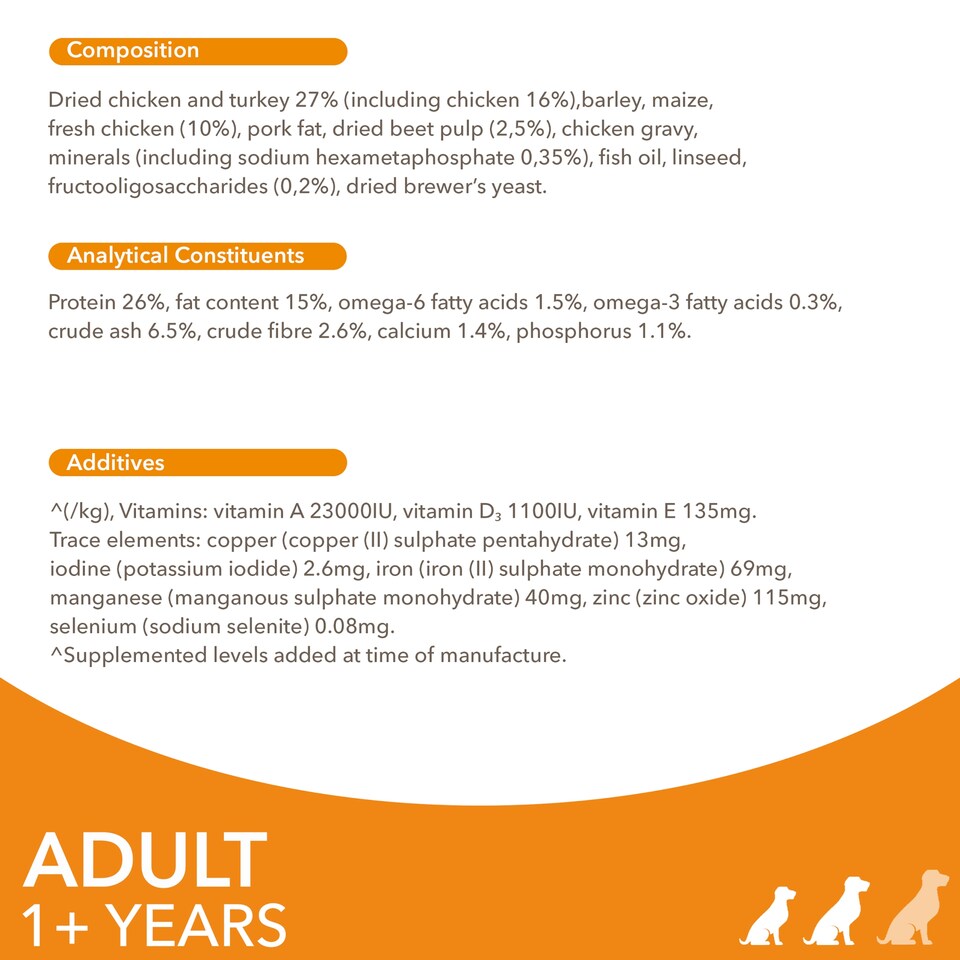 image 1 of Iams Dog Food Small & Medium Adult With Chicken 800G