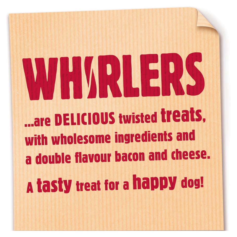 image 1 of Bakers Whirlers Dog Treats Bacon And Cheese 130G