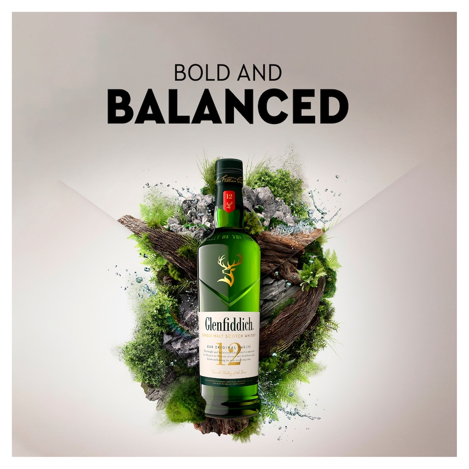 image 1 of Glenfiddich 12 Year Old Single Malt Scotch Whisky 70cl