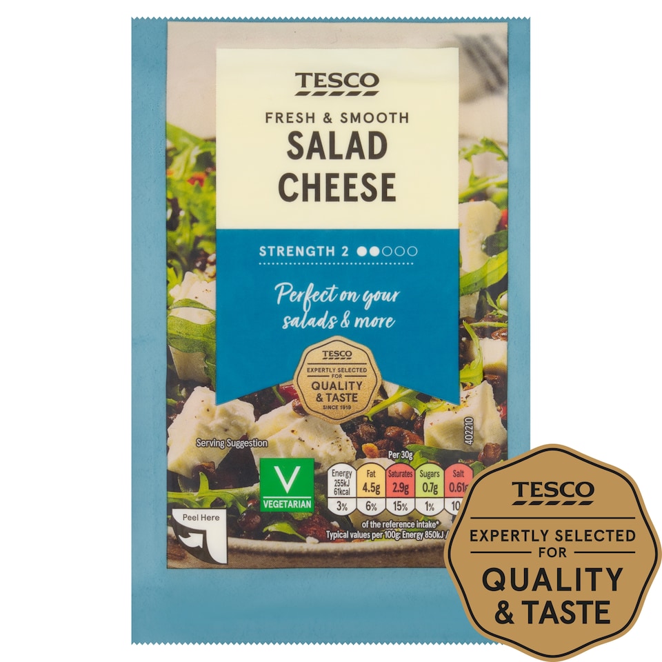 Tesco Salad Cheese 200G .
