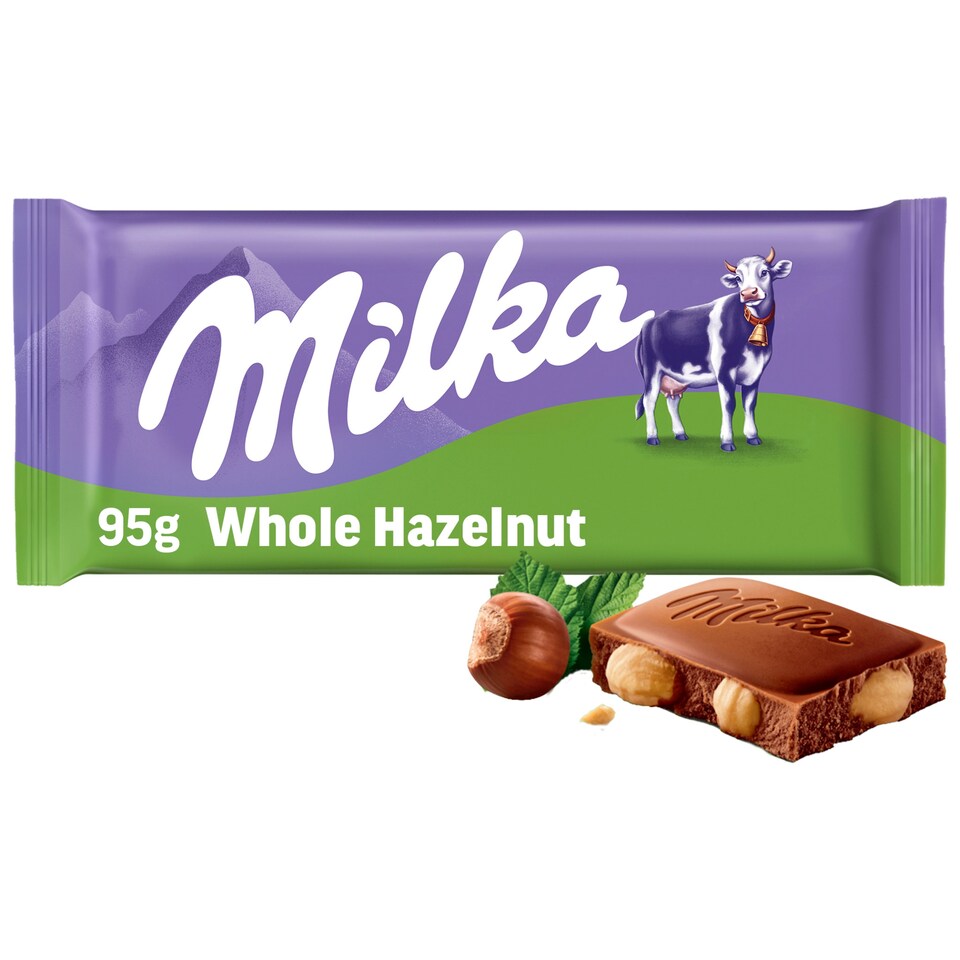 Milka čokoláda Oriešková mliečna s celými orechmi 95 g