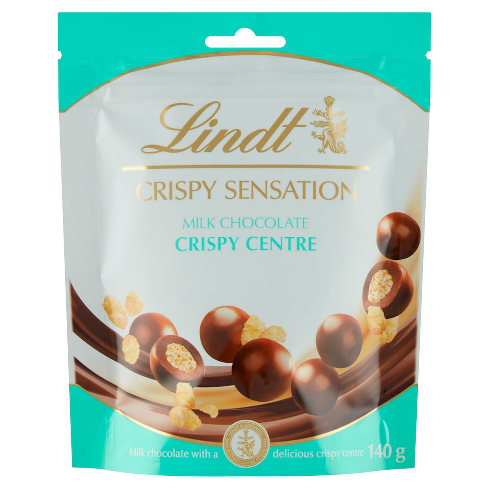 Lindt Crispy Sensation mléčné čokoládové bonbóny s náplní z oplatky 140g