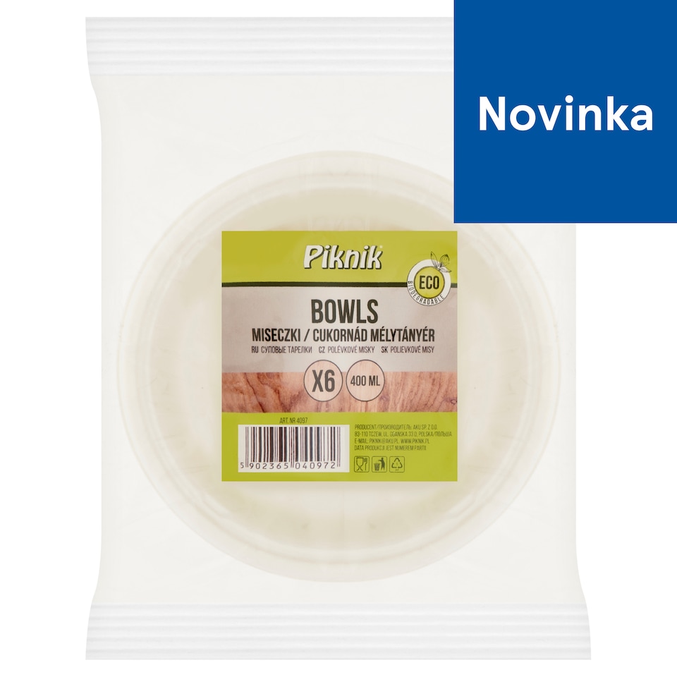 Piknik Bowls 400 ml 6 pcs