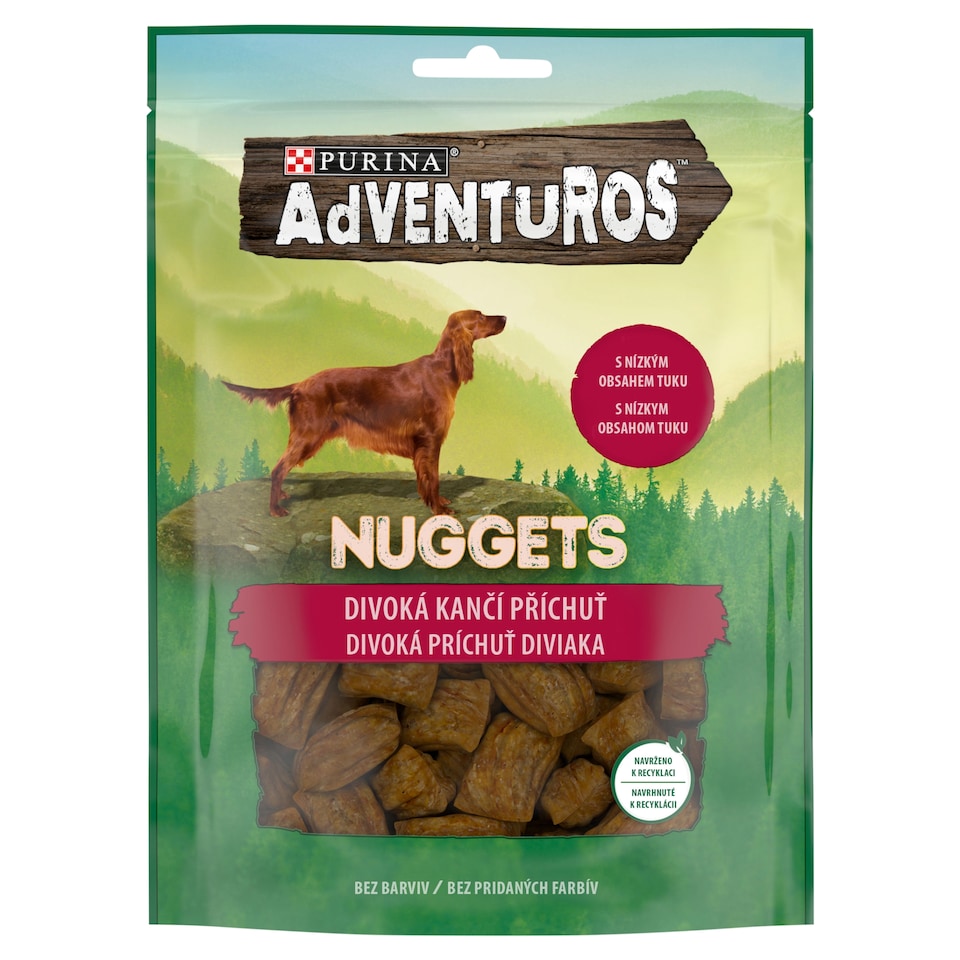 Adventuros Nuggets maškrty pre psov diviak 90 g