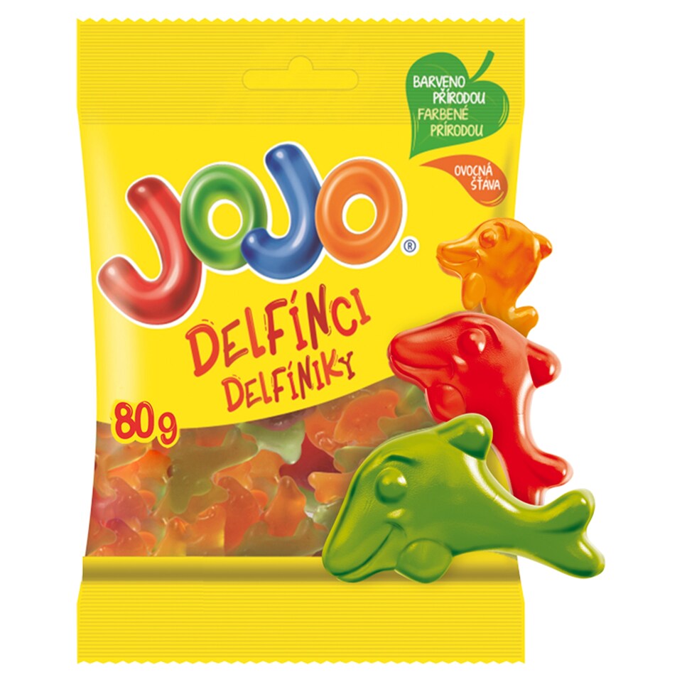 JOJO Dolphins Jelly Candies with Fruit Flavors 80 g