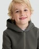 image 2 of F&F Boys Diamond Textured Kangaroo Pocket Hoodie in Grey