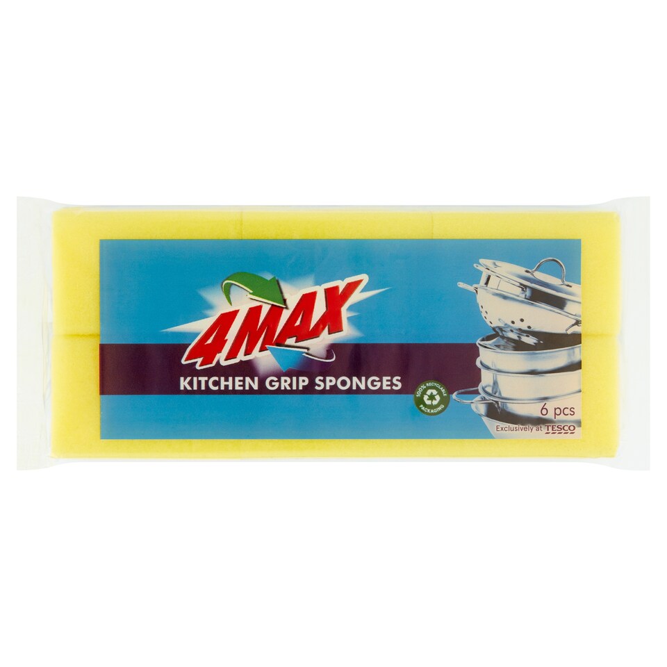 4MAX Kuchynské špongie 6 ks