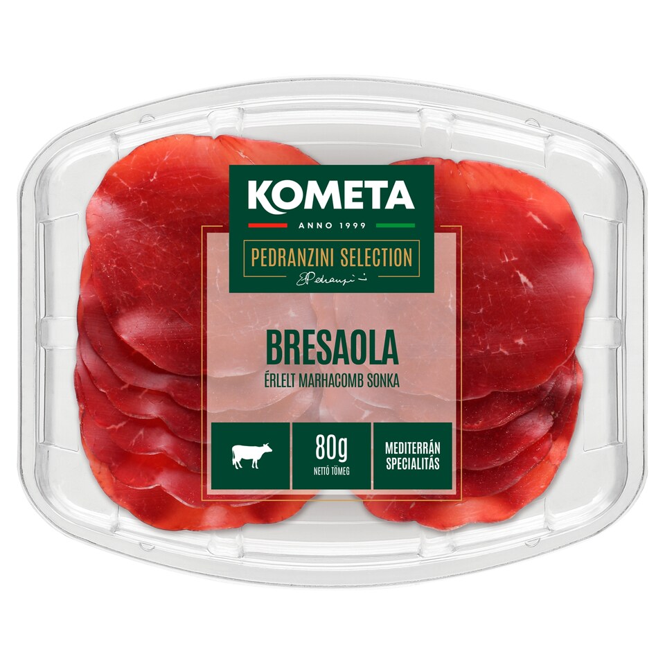 Kometa Pedranzini Selection Bresaola szeletelt, nyers, érlelt marhacomb sonka 80 g