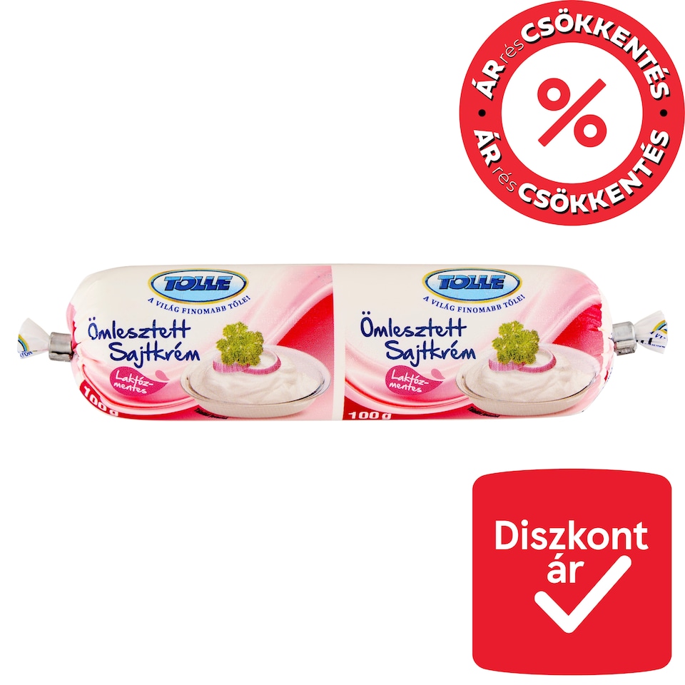 Tolle laktózmentes natúr félzsíros ömlesztett sajtkrém 100 g  1. kép