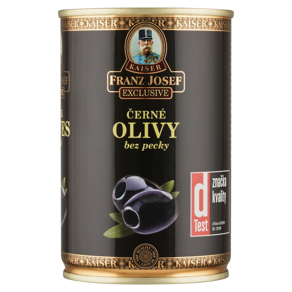 image 1 of Franz Josef Kaiser Exclusive Black Olives Pitted 300g