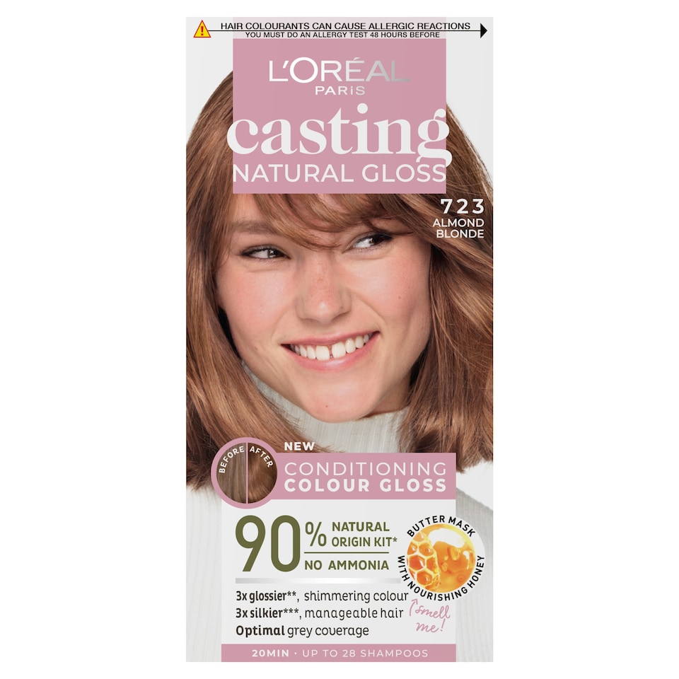 image 1 of L'Oreal Paris Casting Natural Gloss 723 Almond Blonde Semi-Permanent Hair Dye