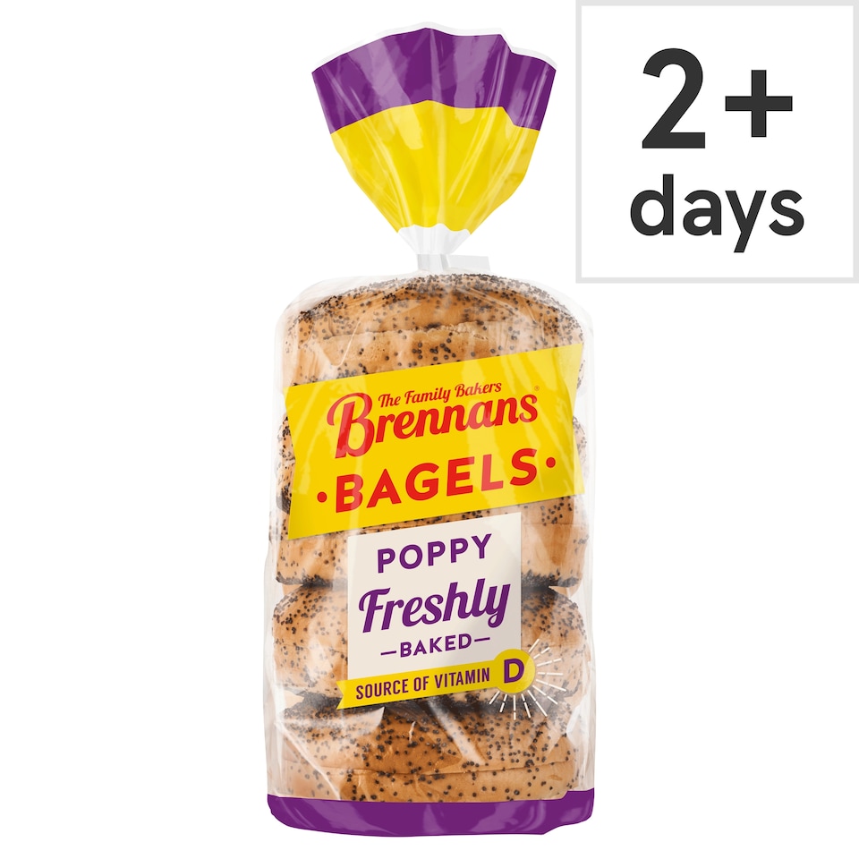 Brennans Poppy Seed Bagels 440g